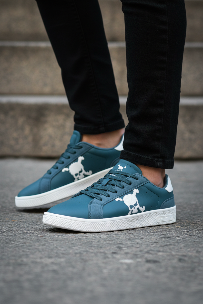 Zapatilla Barefoot Tokyo Skull Dark Teal/White/Dark Blue