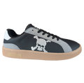 Zapatilla Barefoot Tokyo Skull Black/Gray Suede/White/Light Tan/Beige Patch