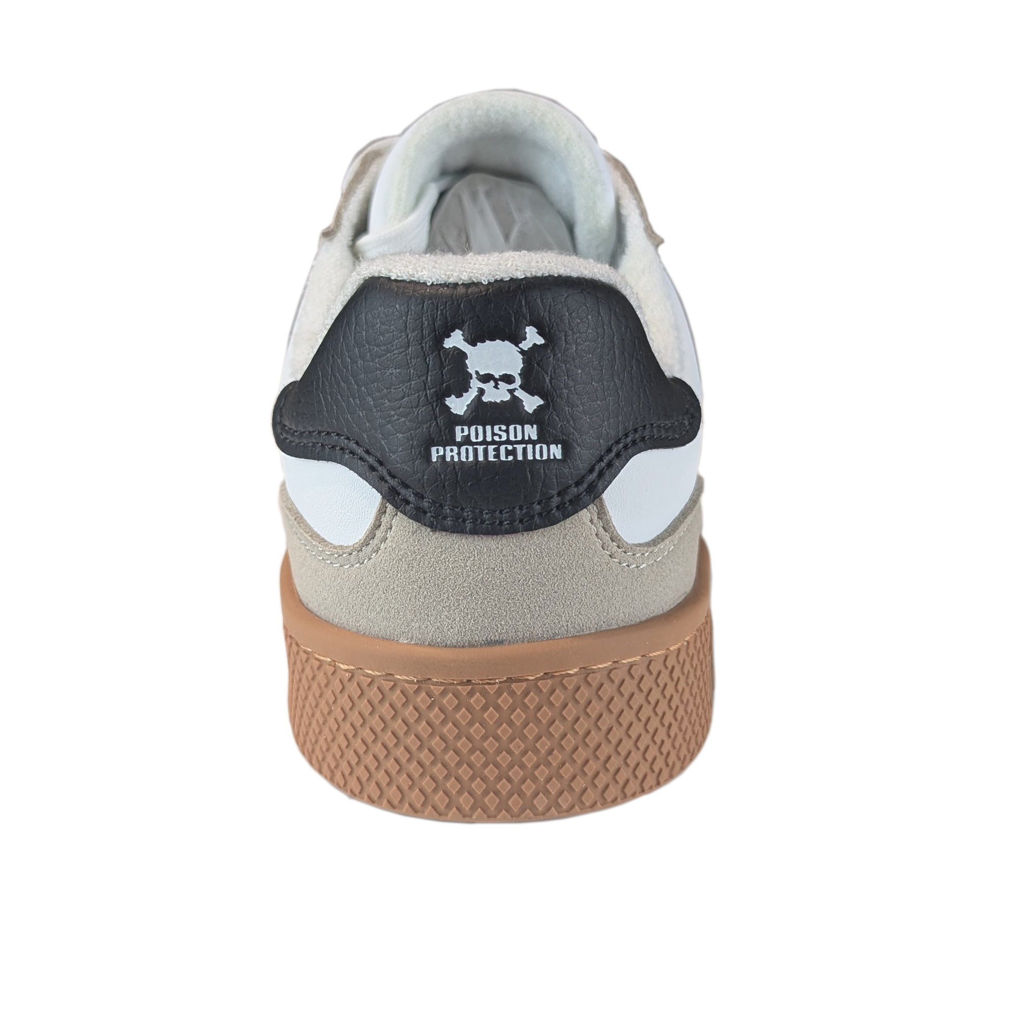 Zapatilla Barefoot Tokyo Skull White/Beige Suede/Black/Gum Brown