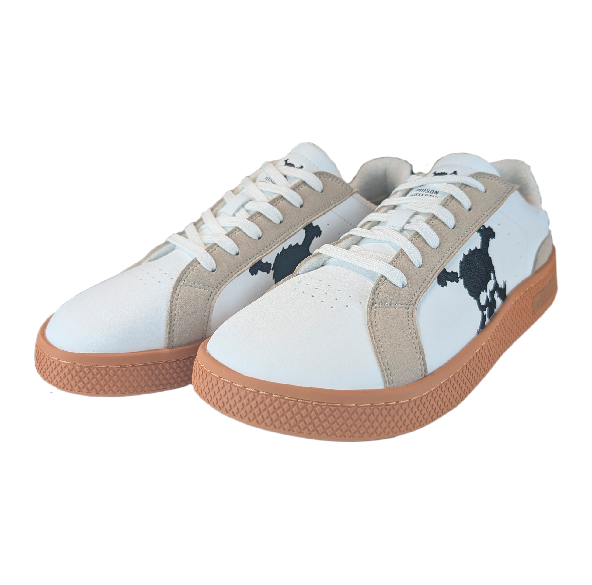 Zapatilla Barefoot Tokyo Skull White/Beige Suede/Black/Gum Brown