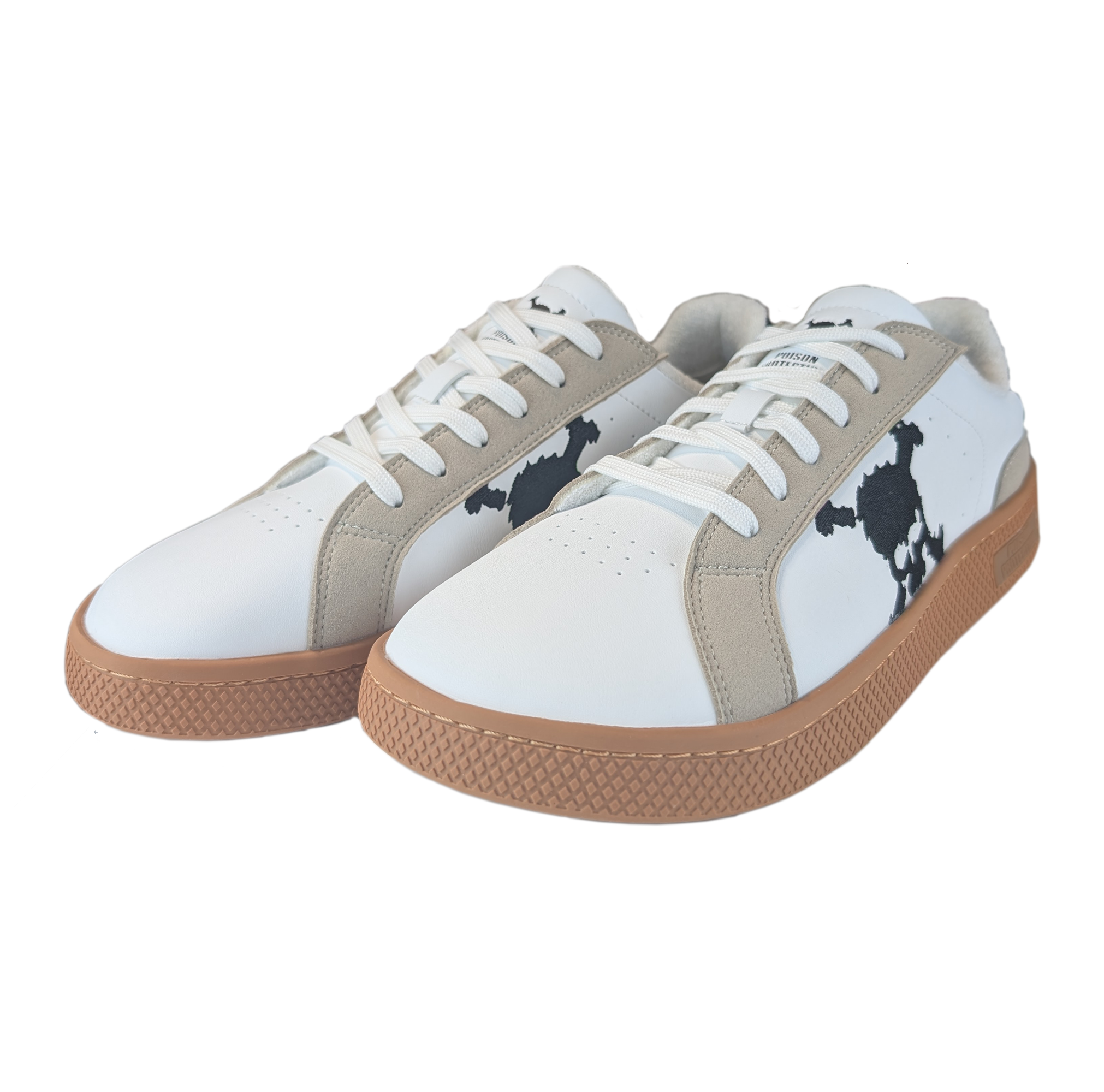 Zapatilla Barefoot Tokyo Skull White/Beige Suede/Black/Gum Brown