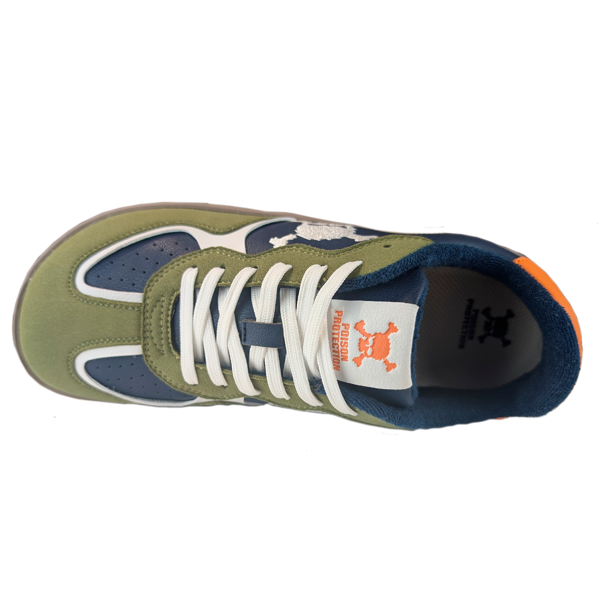 Zapatilla Barefoot Paris Skull Olive Green/Navy Blue/White/Orange/Beige