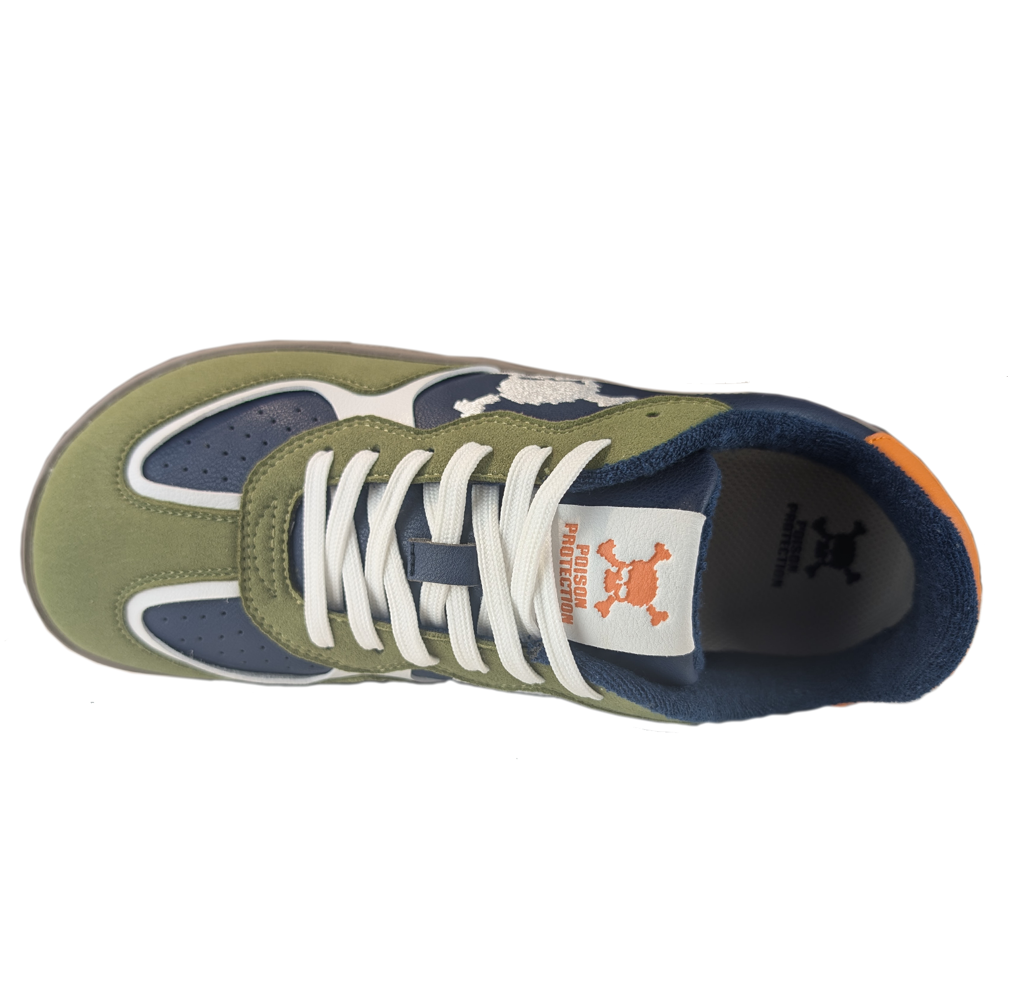 Zapatilla Barefoot Paris Skull Olive Green/Navy Blue/White/Orange/Beige
