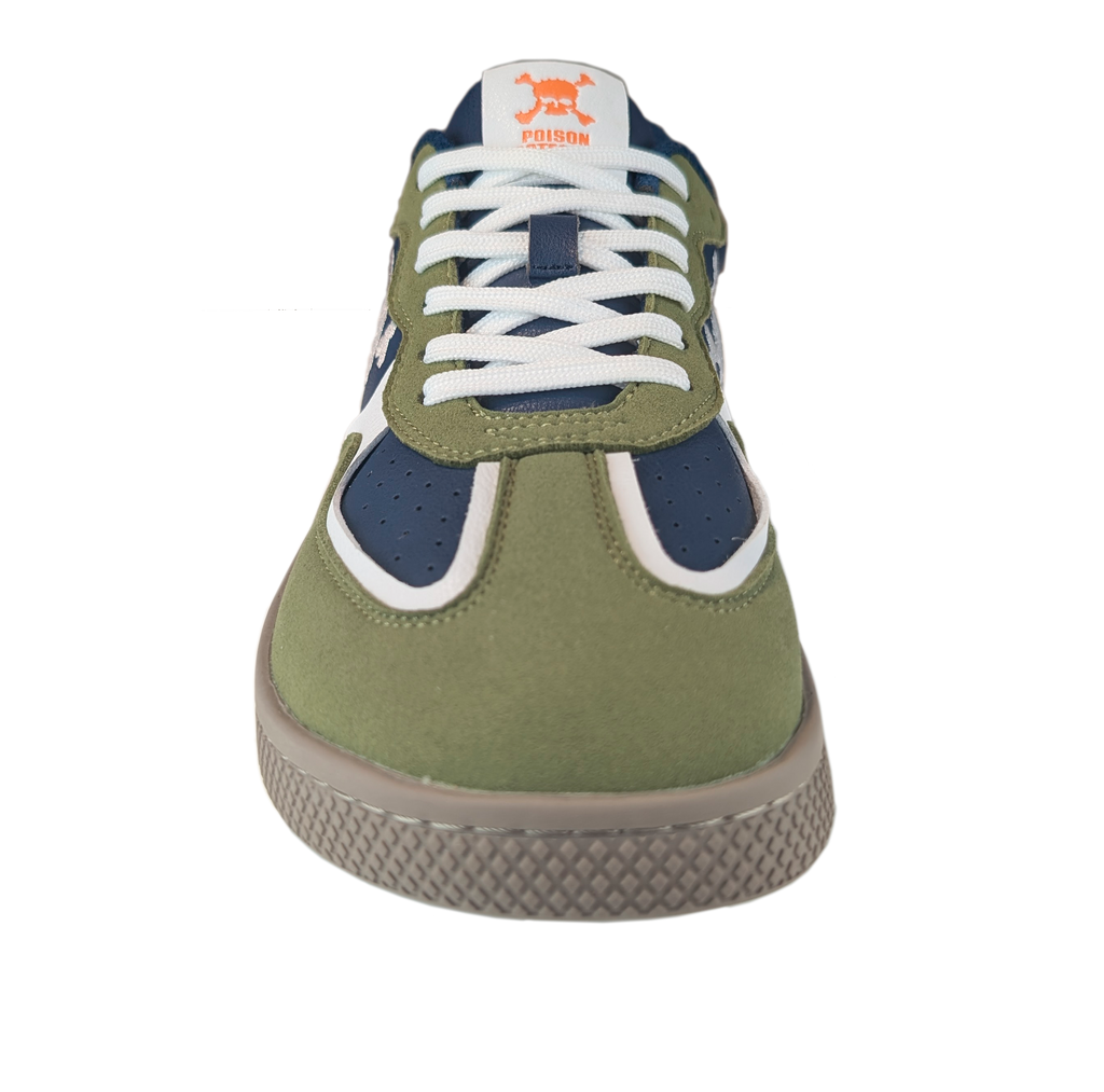 Zapatilla Barefoot Paris Skull Olive Green/Navy Blue/White/Orange/Beige