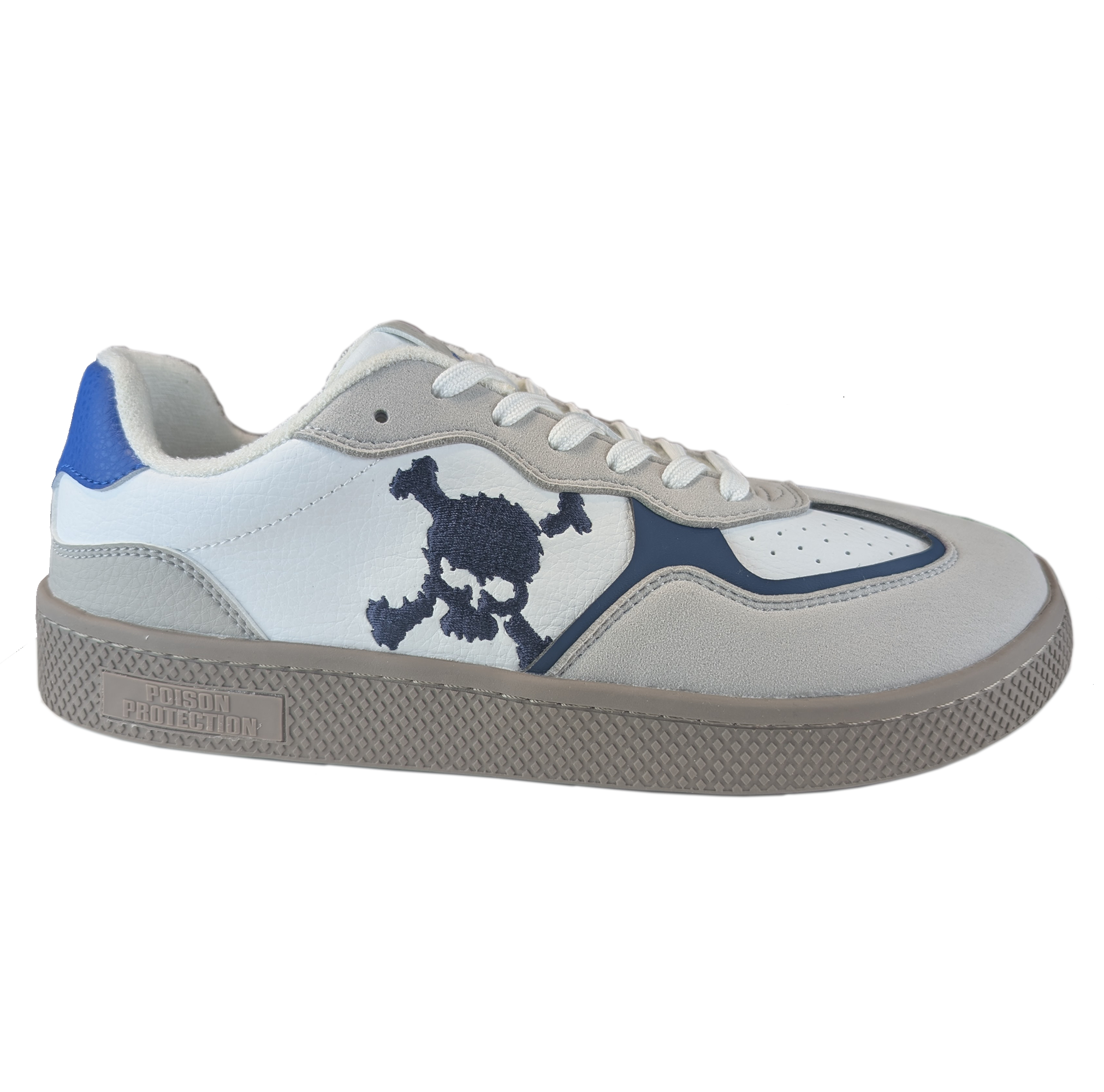 Zapatilla Barefoot Paris Skull White/Light Gray/Blue/Black/Brown
