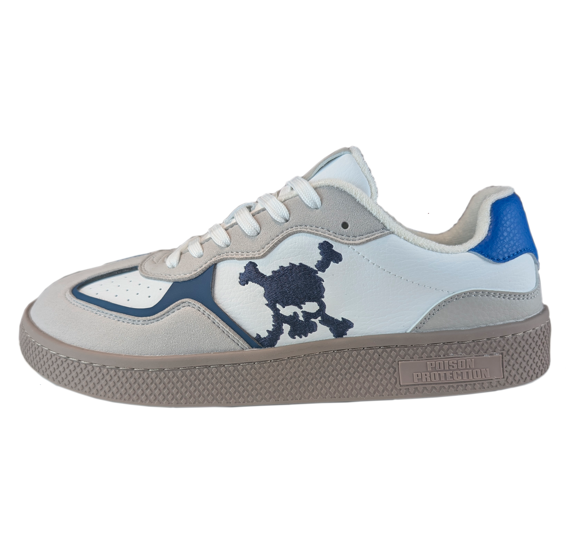 Zapatilla Barefoot Paris Skull White/Light Gray/Blue/Black/Brown