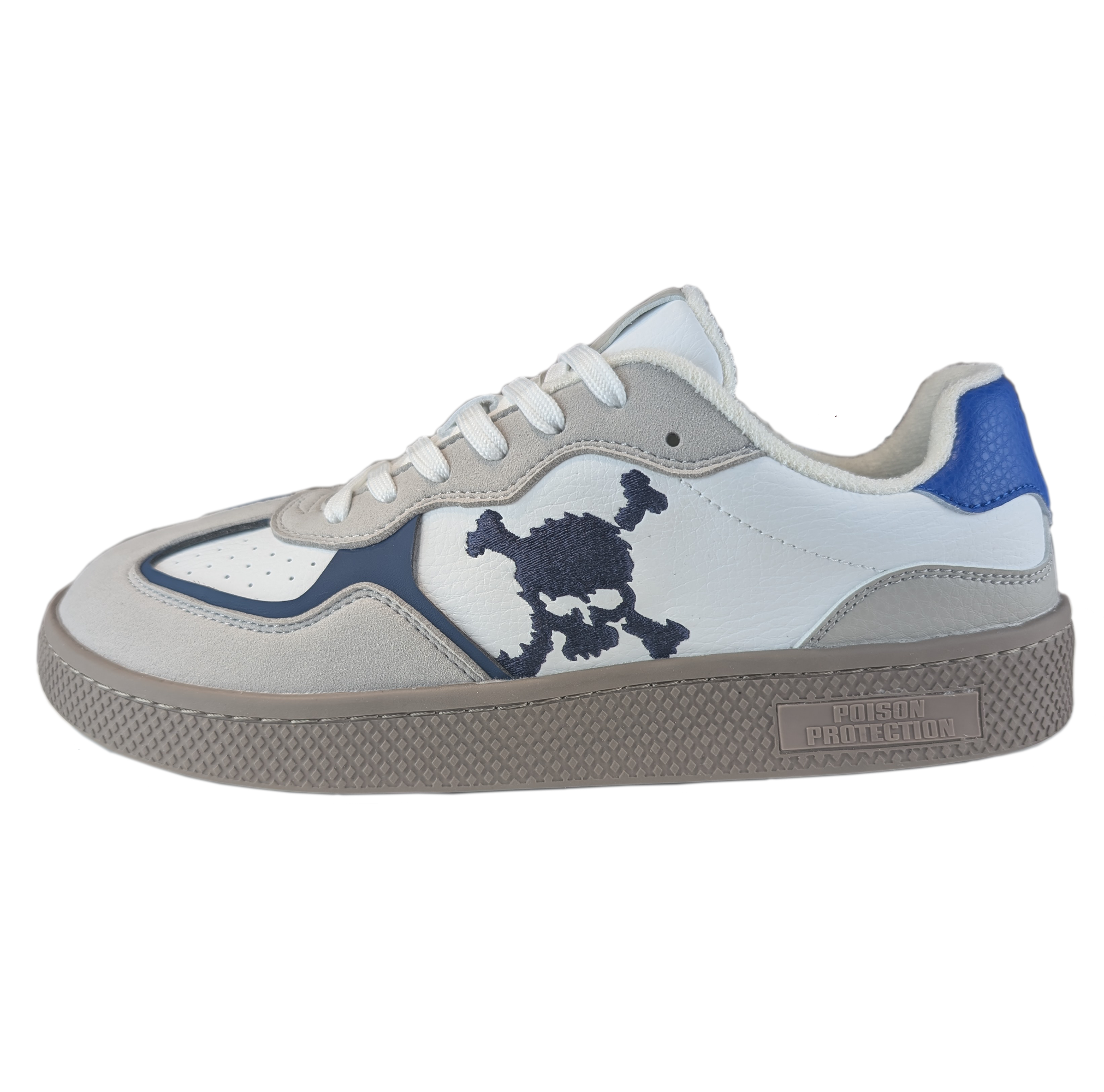 Zapatilla Barefoot Paris Skull White/Light Gray/Blue/Black/Brown