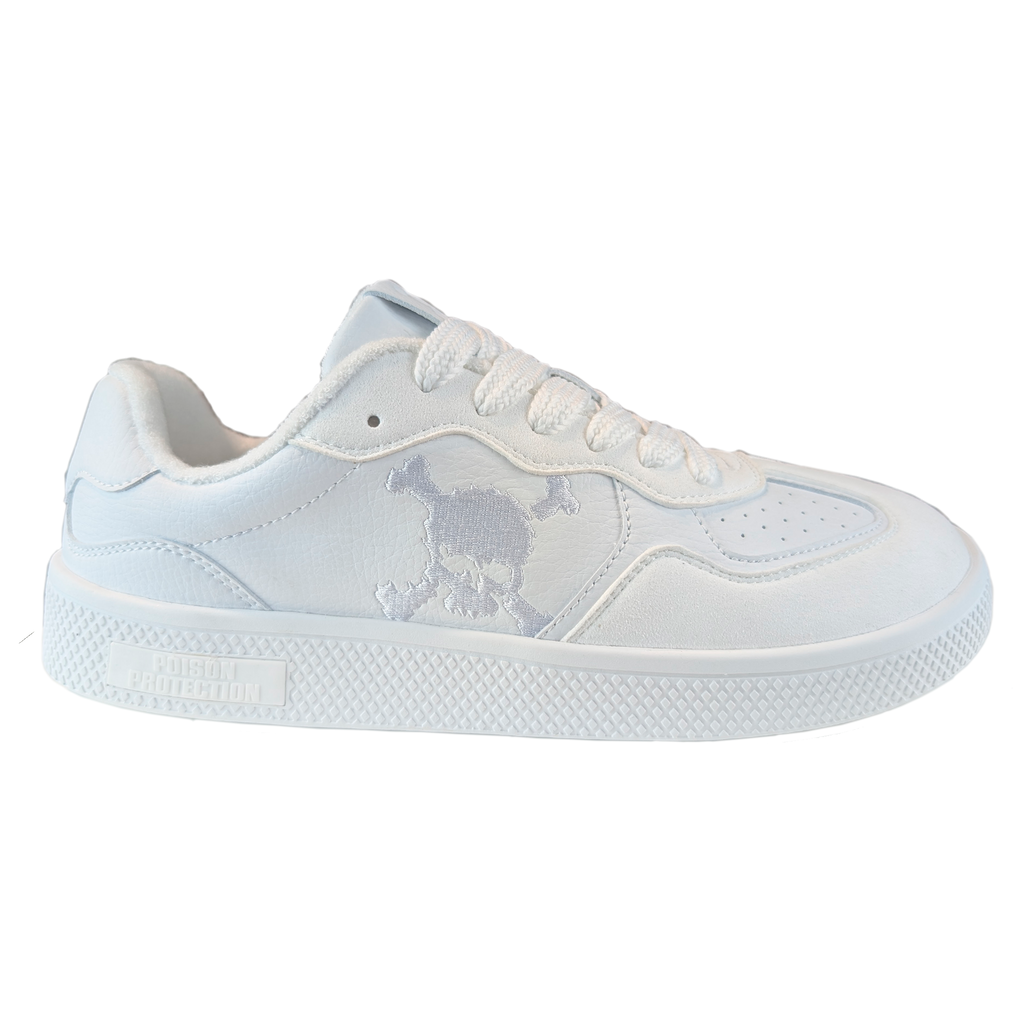 Zapatilla Barefoot Paris Skull Triple White