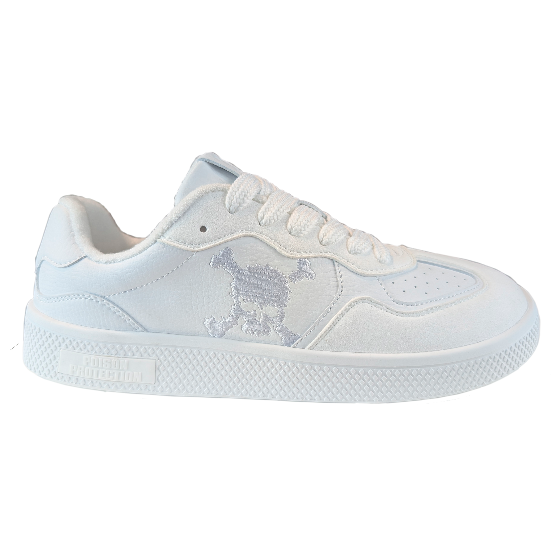 Zapatilla Barefoot Paris Skull Triple White