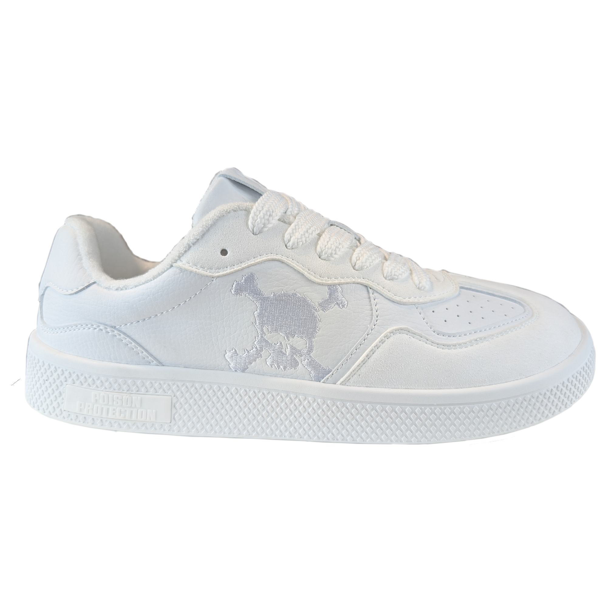 Zapatilla Barefoot Paris Skull Triple White