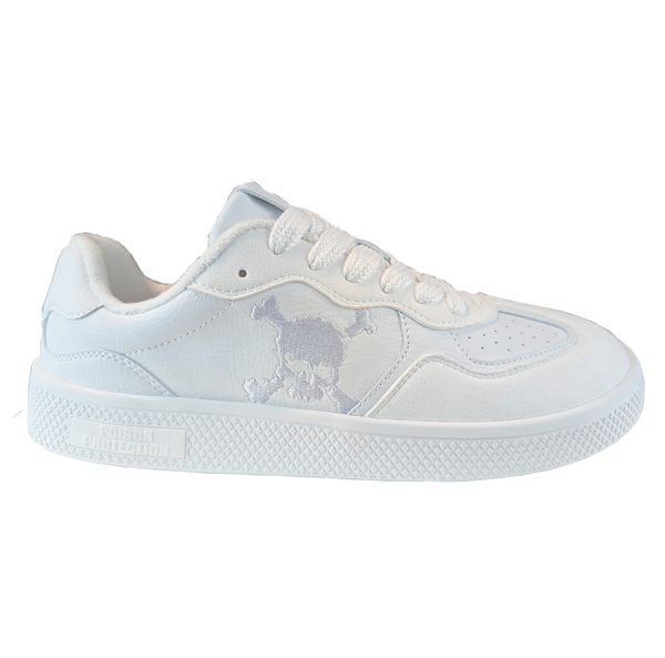 Zapatilla Barefoot Paris Skull Triple White