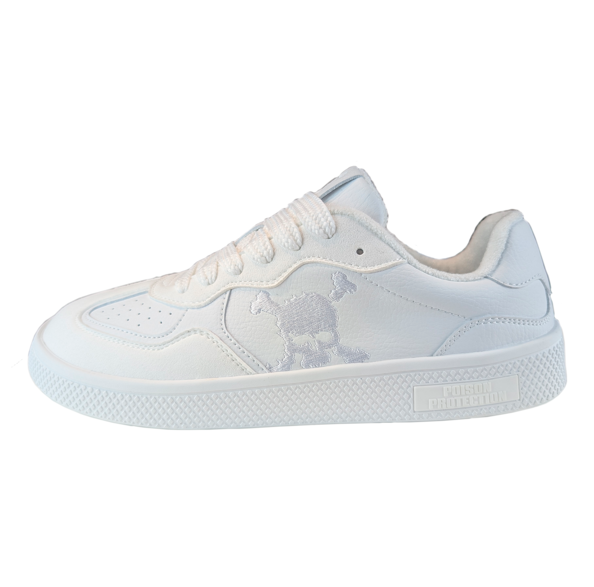 Zapatilla Barefoot Paris Skull Triple White