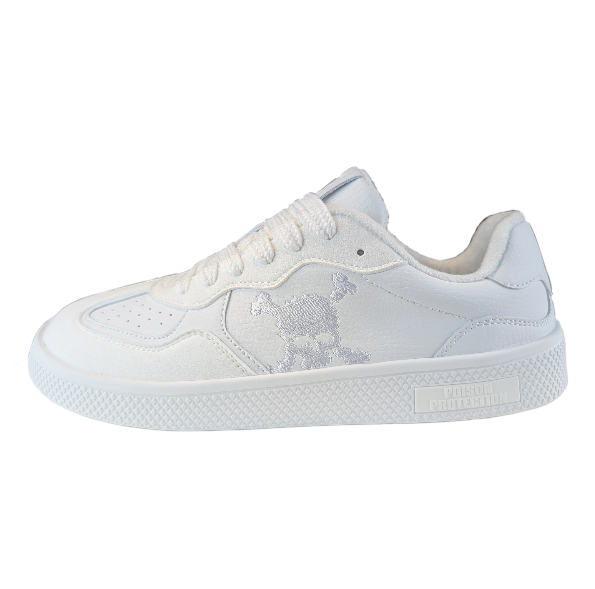 Zapatilla Barefoot Paris Skull Triple White
