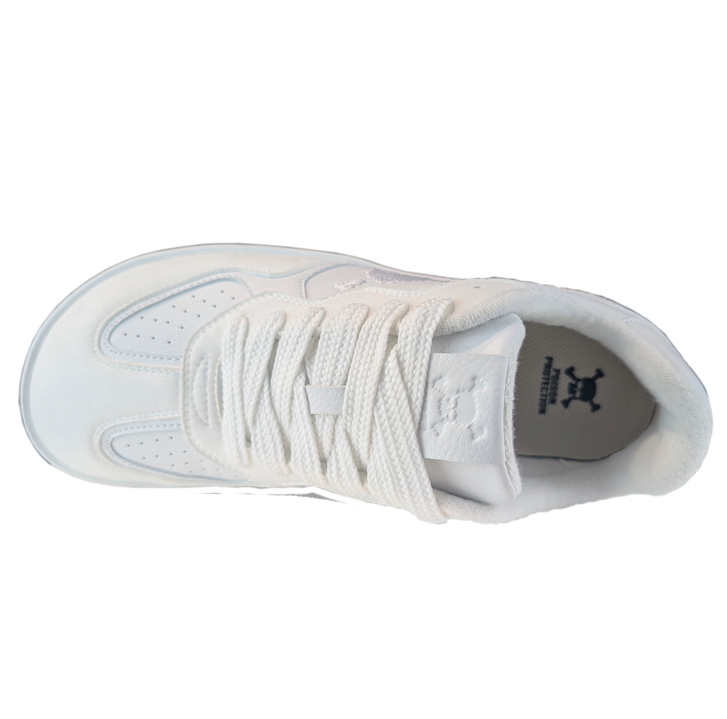 Zapatilla Barefoot Paris Skull Triple White