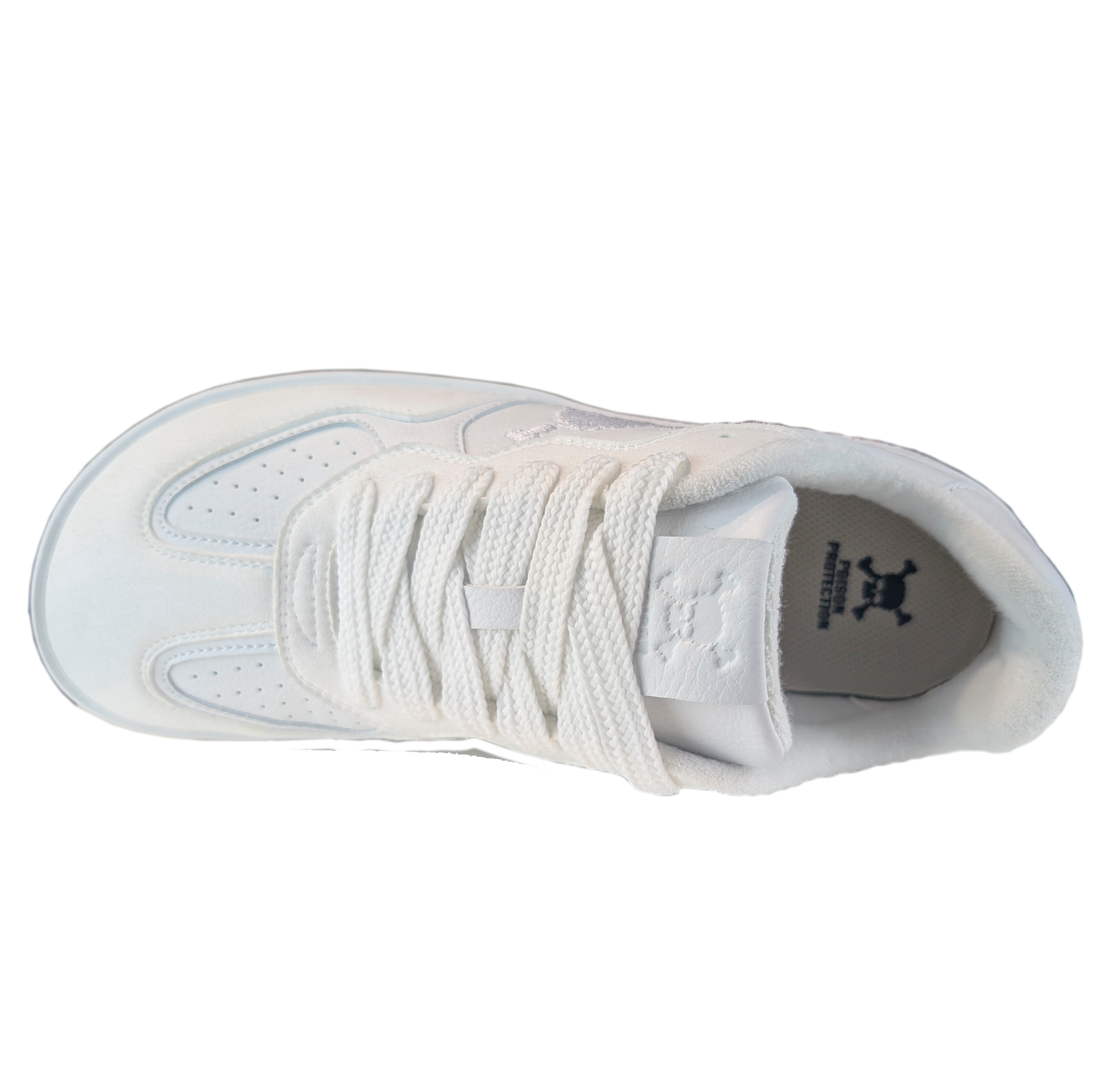 Zapatilla Barefoot Paris Skull Triple White