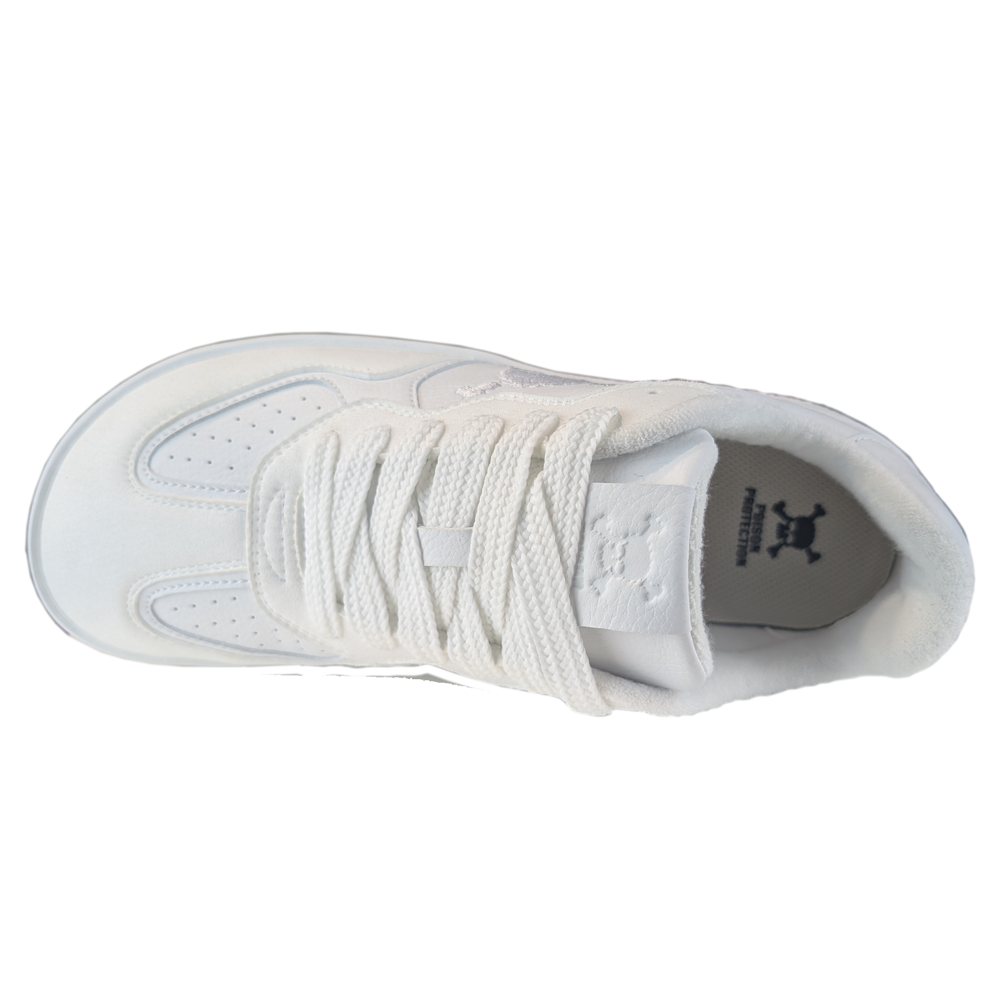 Zapatilla Barefoot Paris Skull Triple White