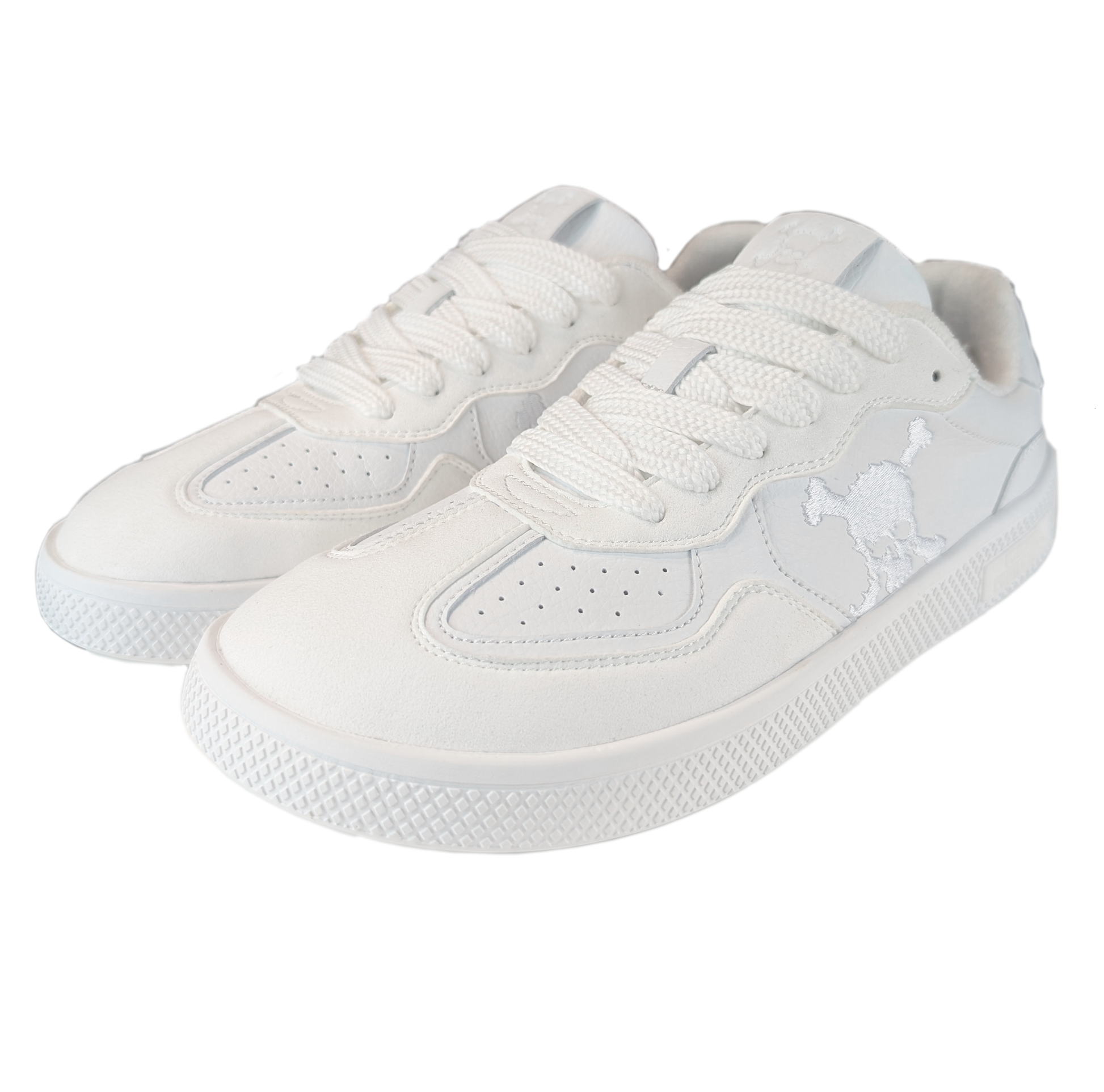 Zapatilla Barefoot Paris Skull Triple White
