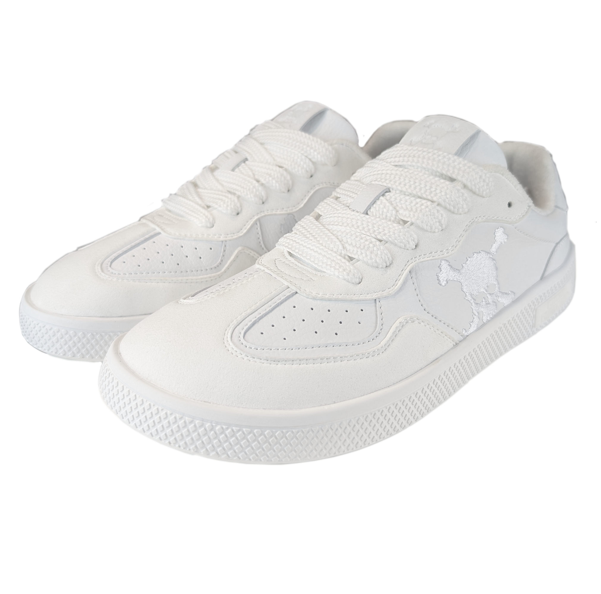 Zapatilla Barefoot Paris Skull Triple White