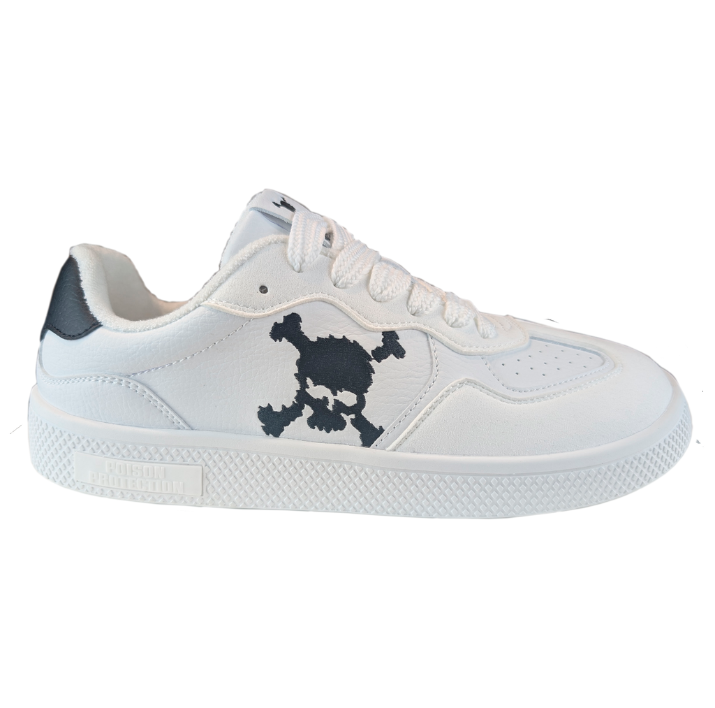 Zapatilla Barefoot Paris Skull White/Black
