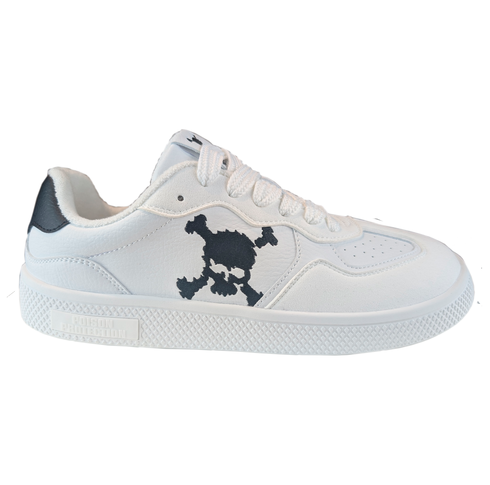 Zapatilla Barefoot Paris Skull White/Black