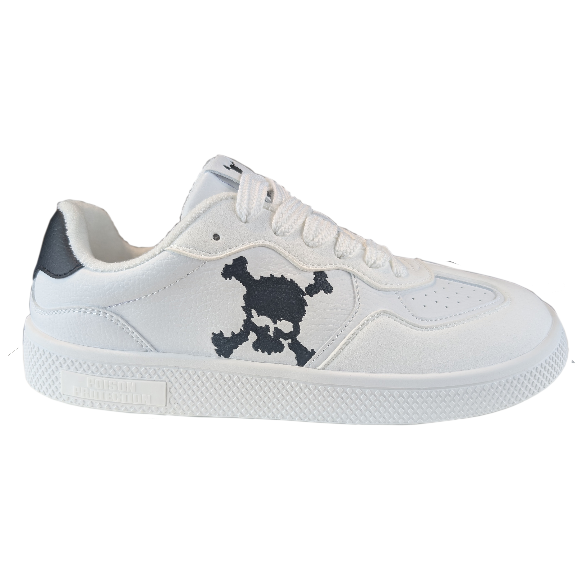 Zapatilla Barefoot Paris Skull White/Black