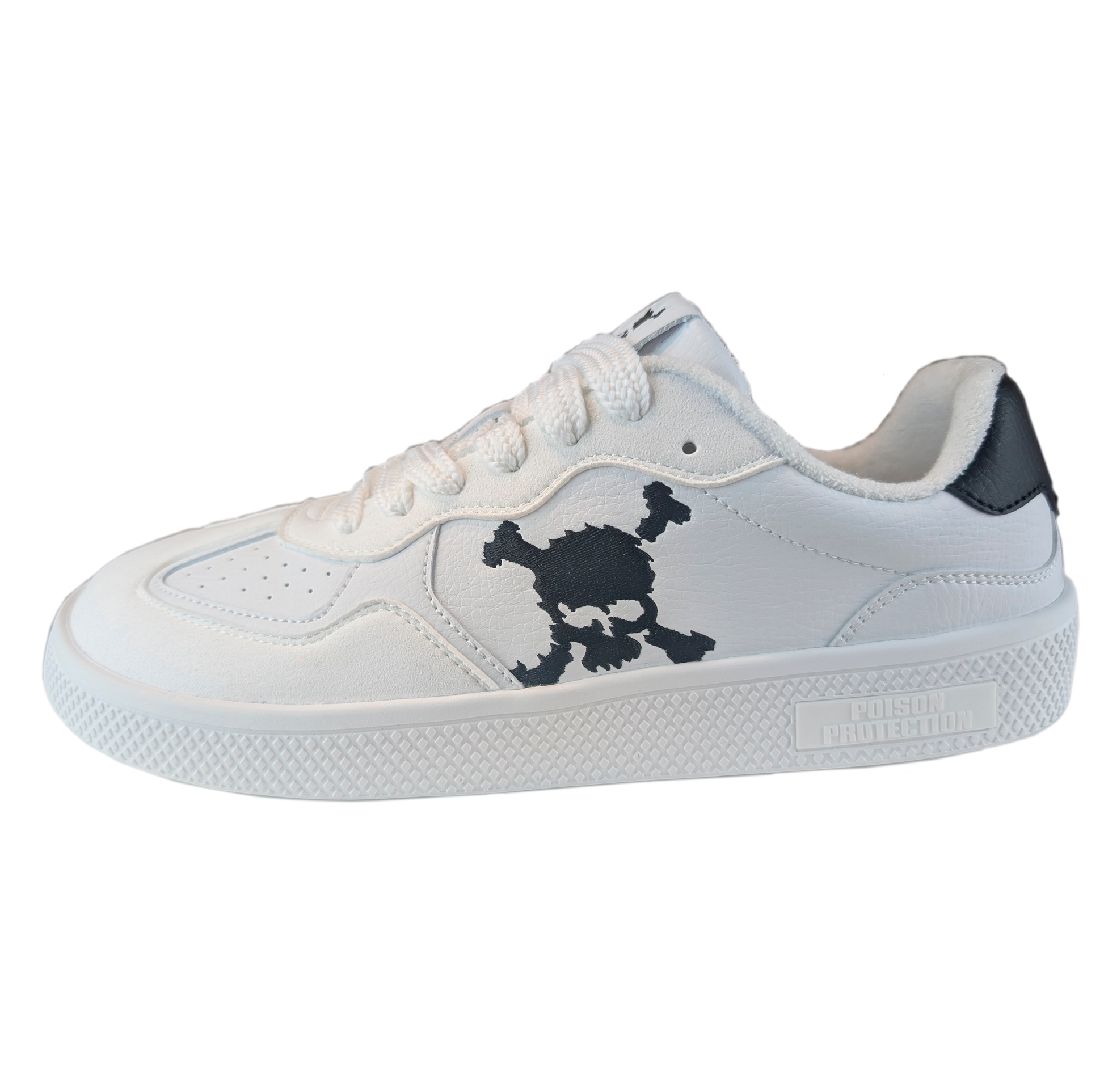 Zapatilla Barefoot Paris Skull White/Black