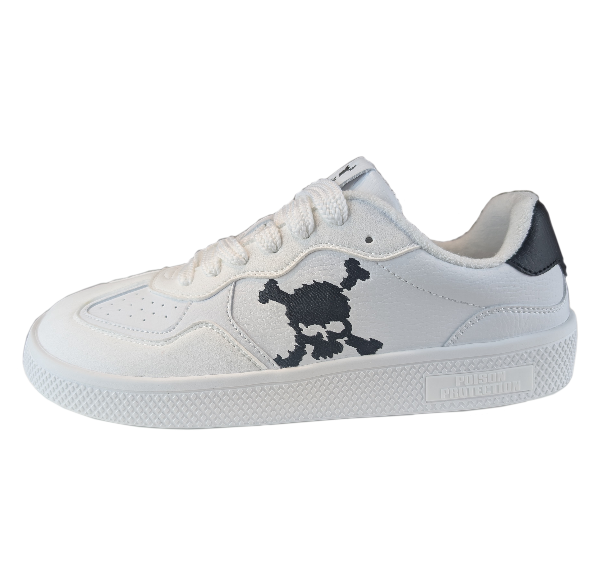 Zapatilla Barefoot Paris Skull White/Black