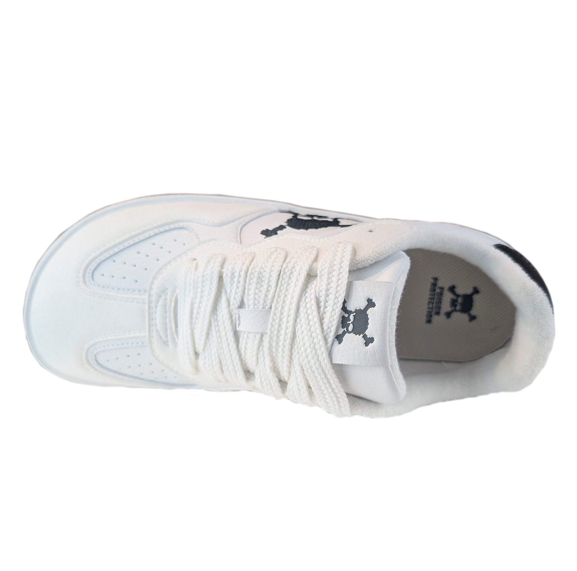 Zapatilla Barefoot Paris Skull White/Black