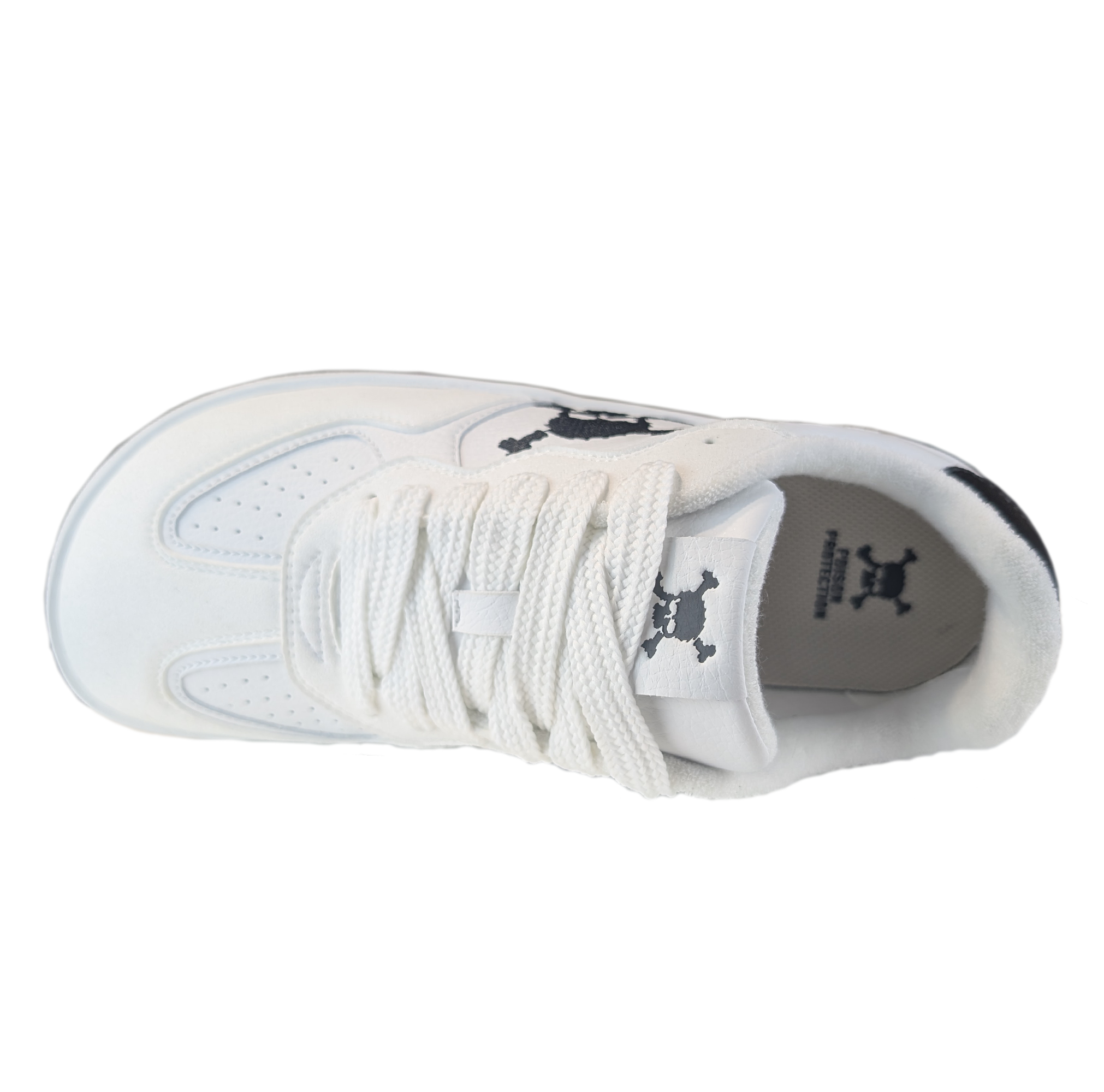 Zapatilla Barefoot Paris Skull White/Black