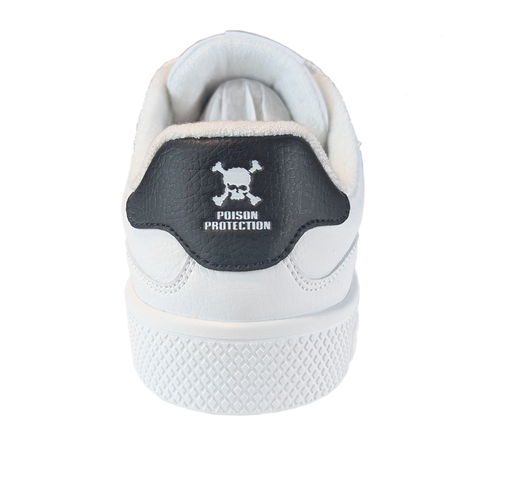 Zapatilla Barefoot Paris Skull White/Black