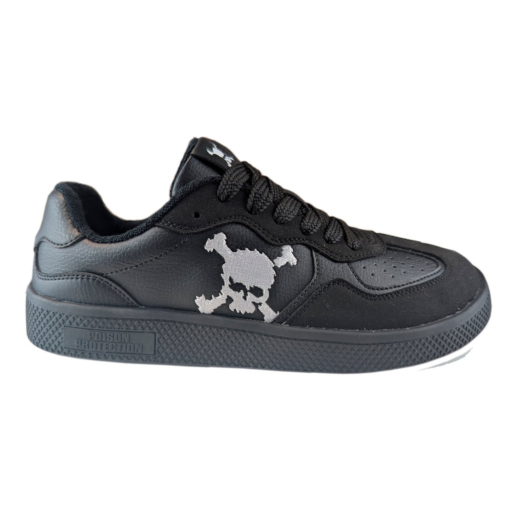 Zapatilla Barefoot Paris Skull Black/White