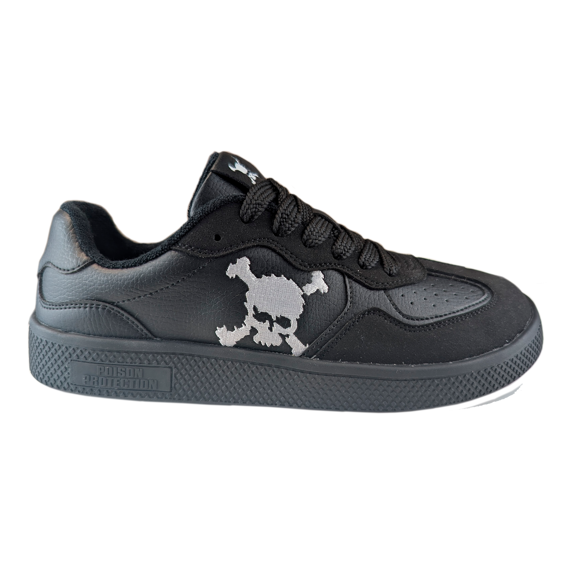 Zapatilla Barefoot Paris Skull Black/White