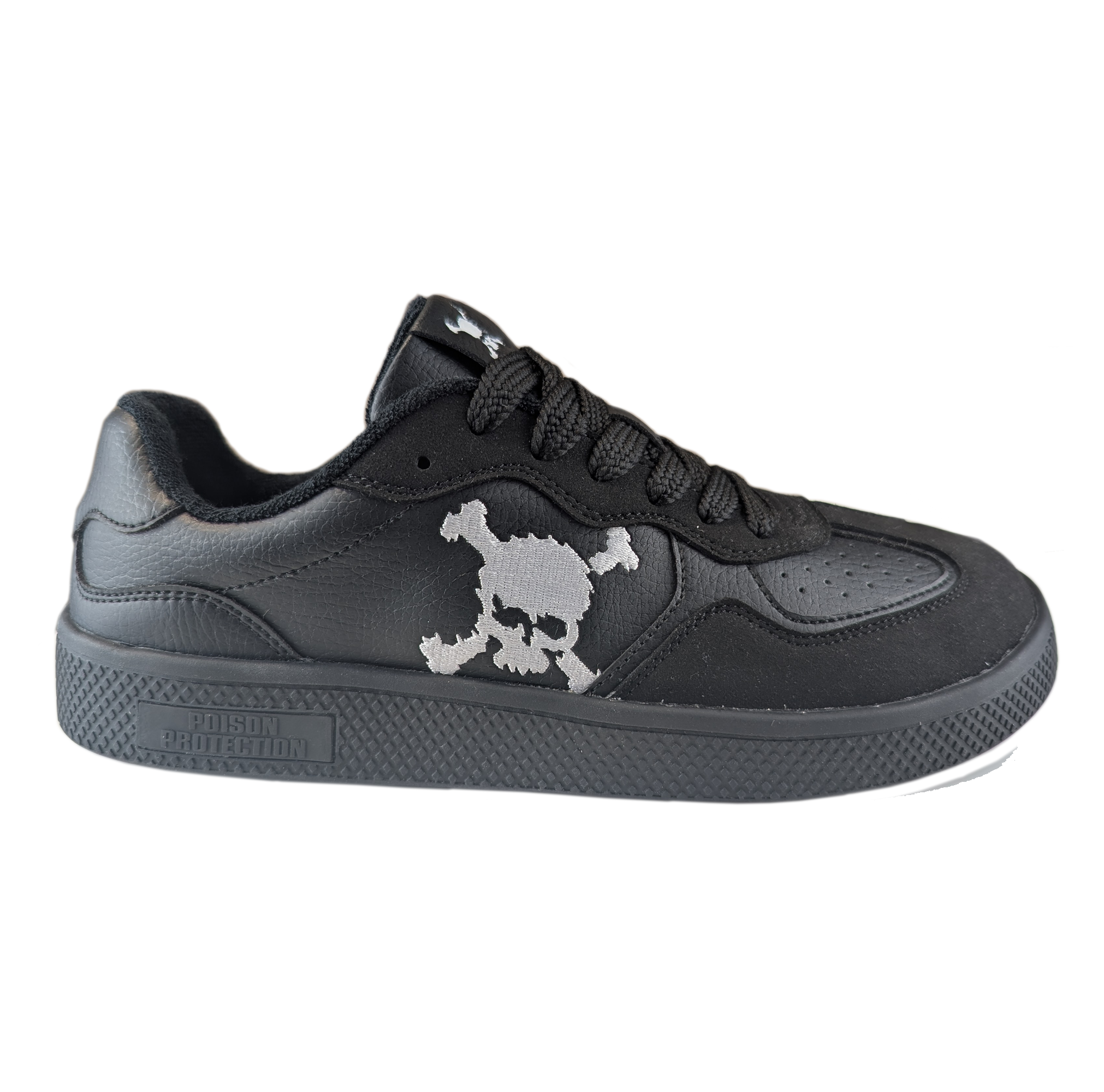 Zapatilla Barefoot Paris Skull Black/White