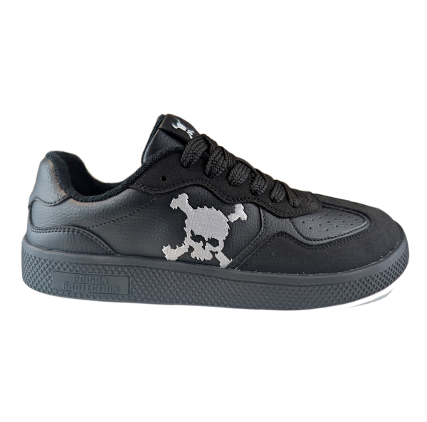 Zapatilla Barefoot Paris Skull Black/White