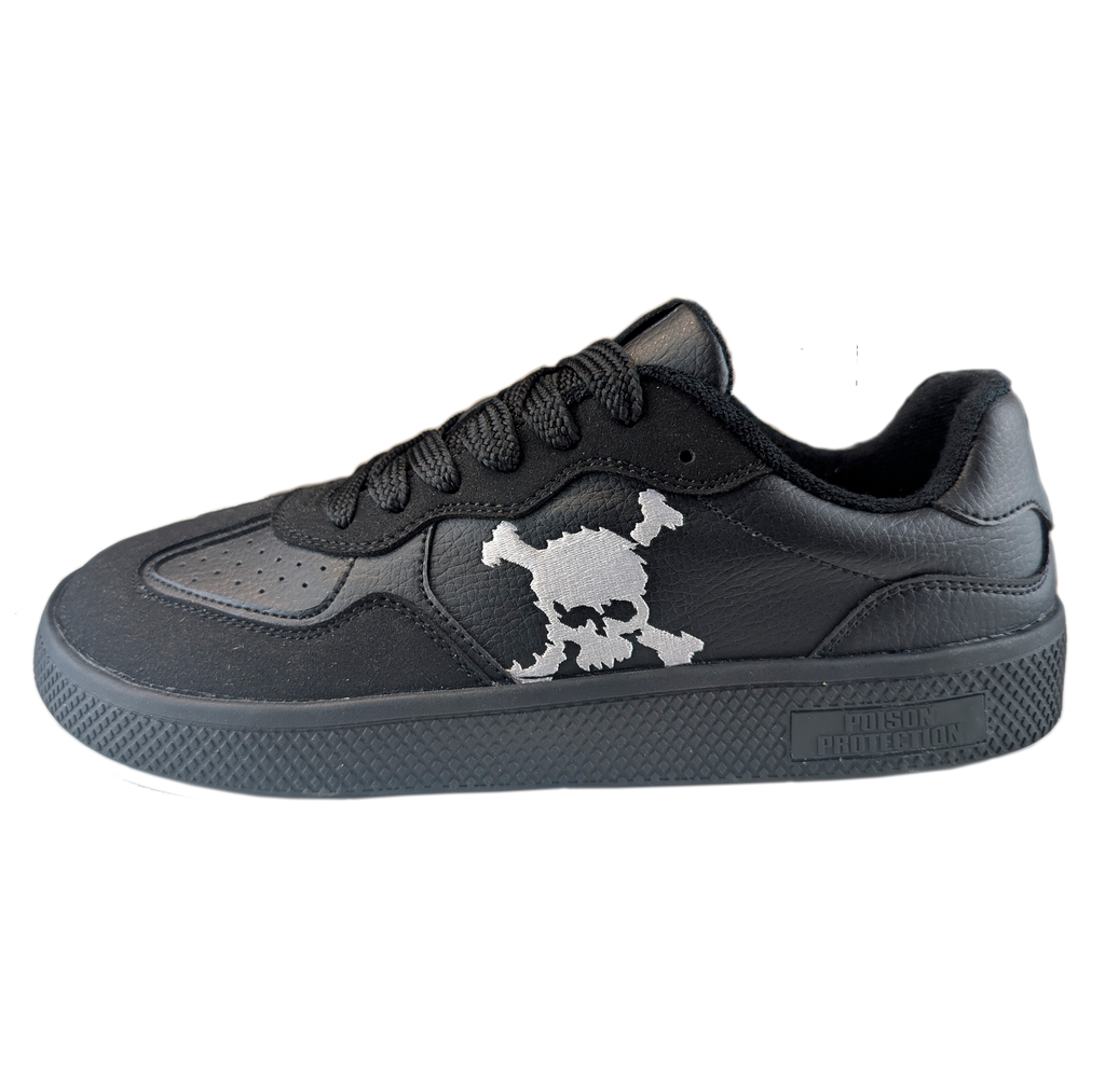 Zapatilla Barefoot Paris Skull Black/White