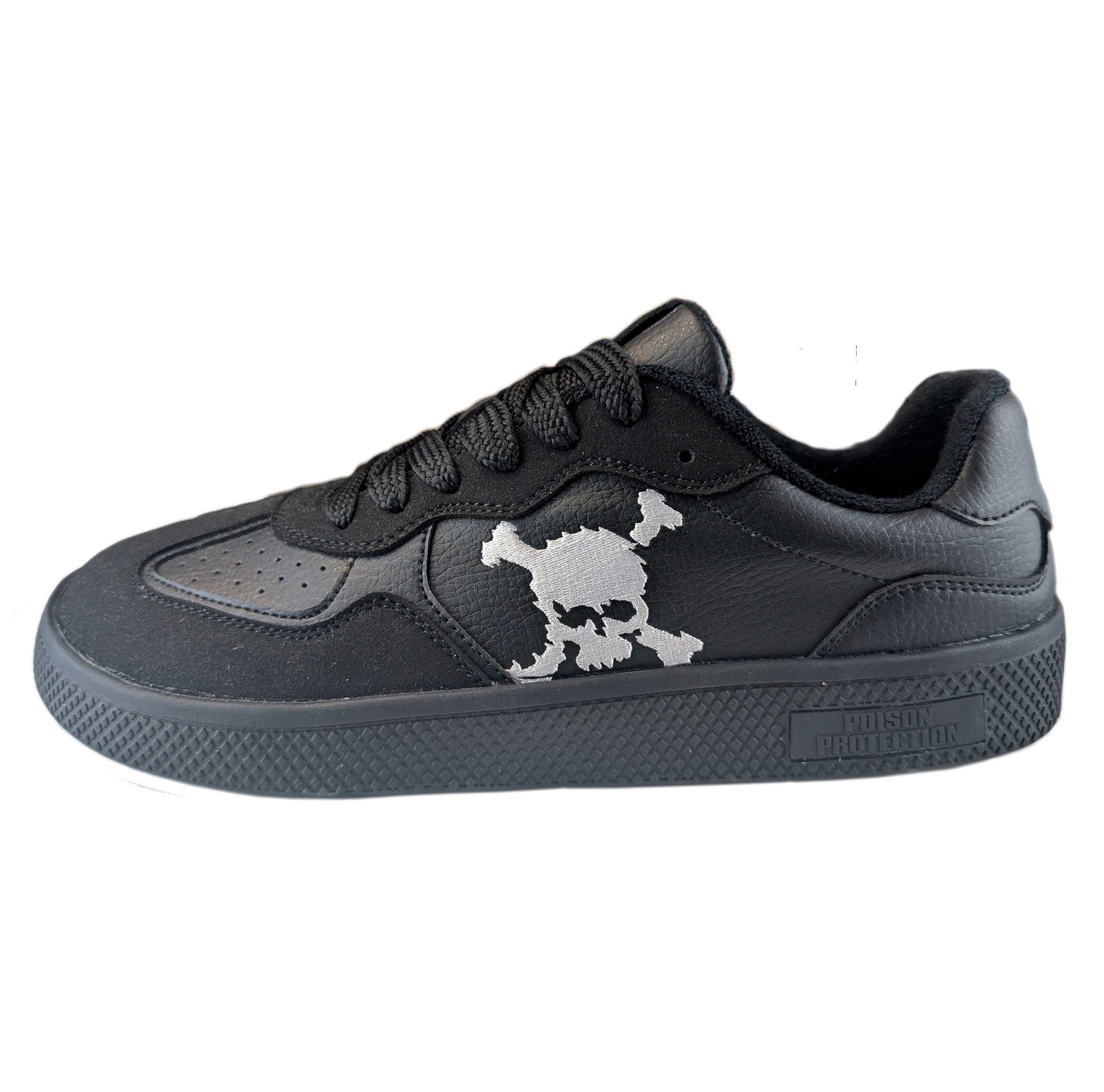Zapatilla Barefoot Paris Skull Black/White