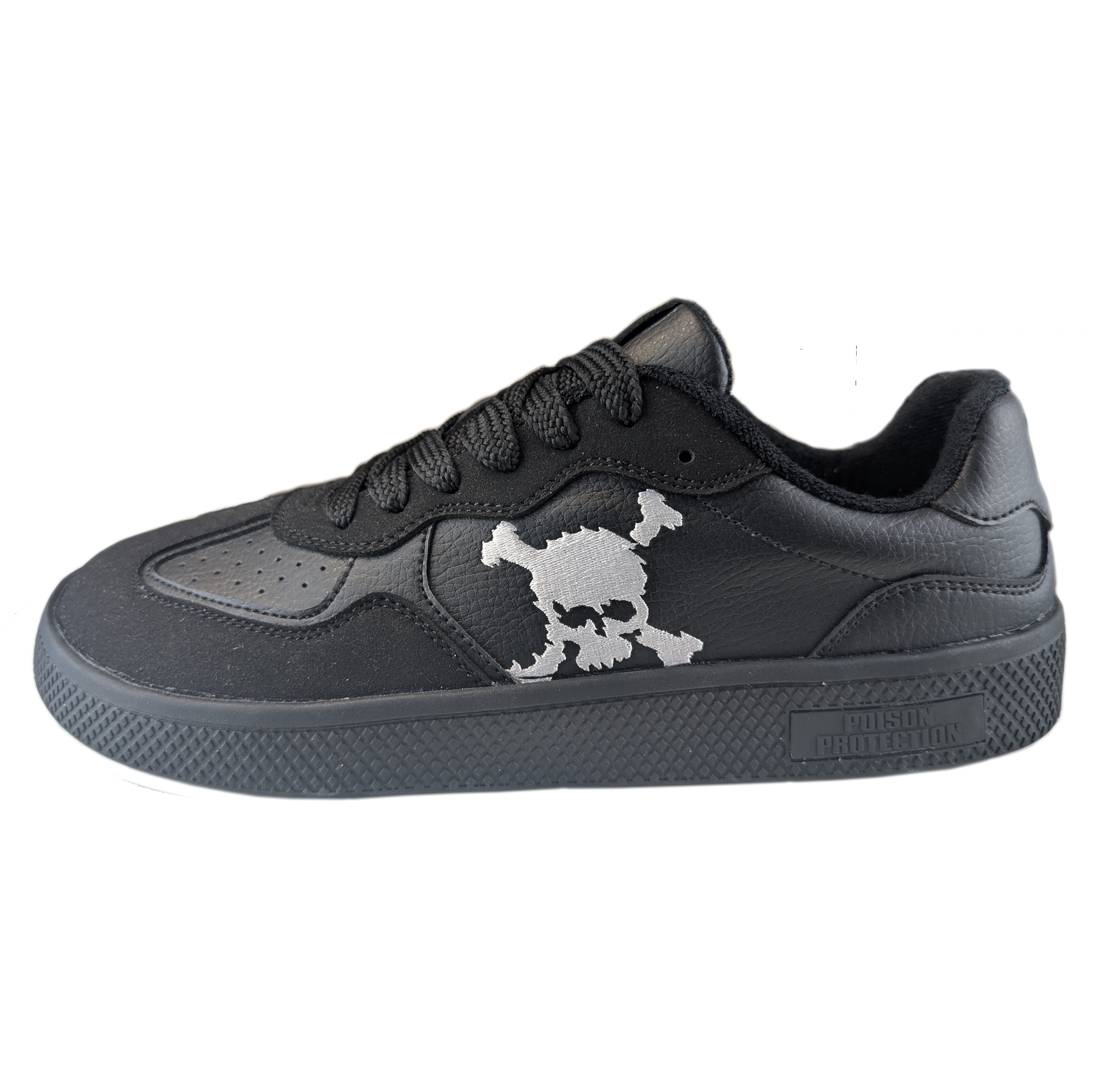 Zapatilla Barefoot Paris Skull Black/White