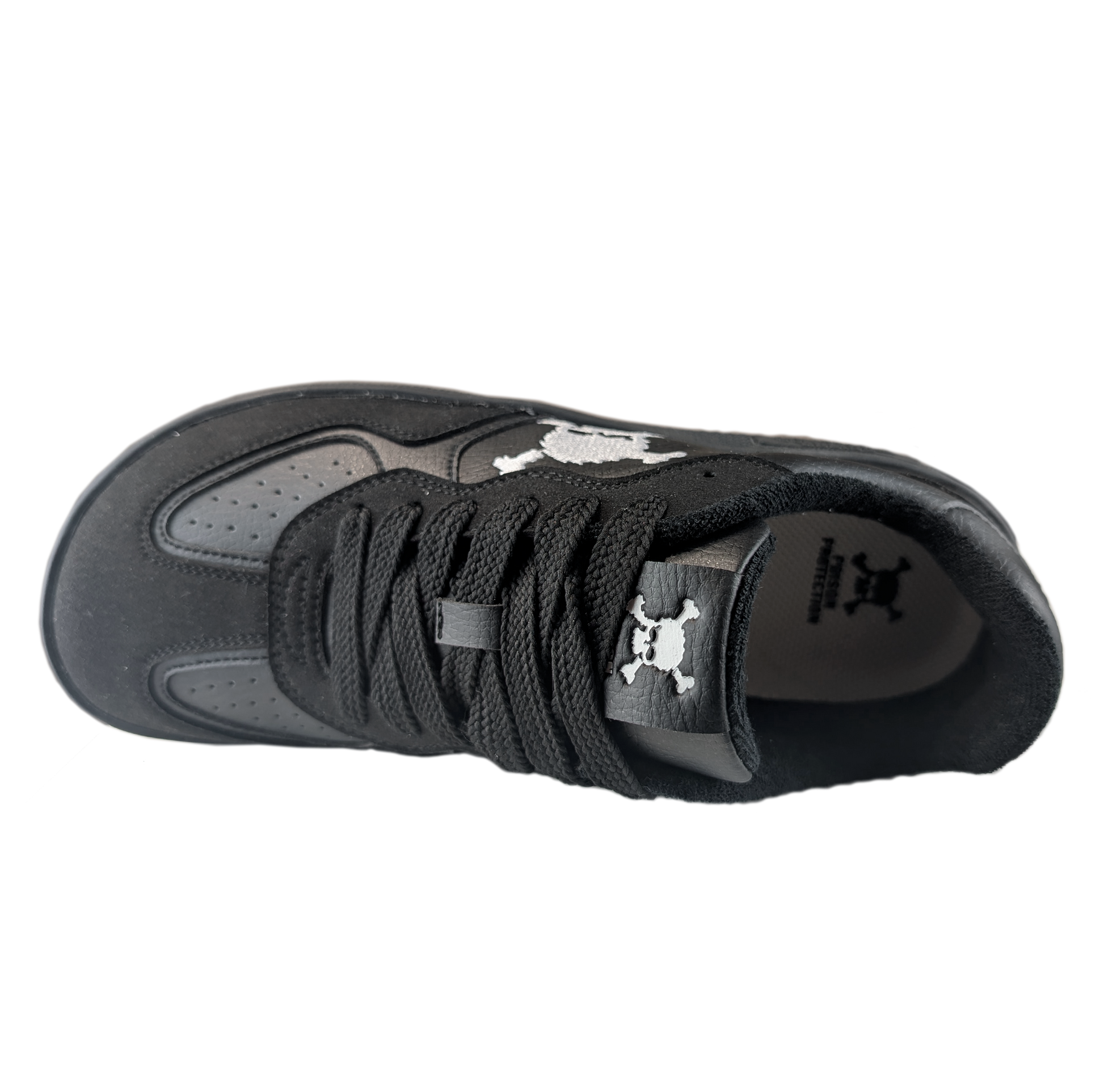 Zapatilla Barefoot Paris Skull Black/White