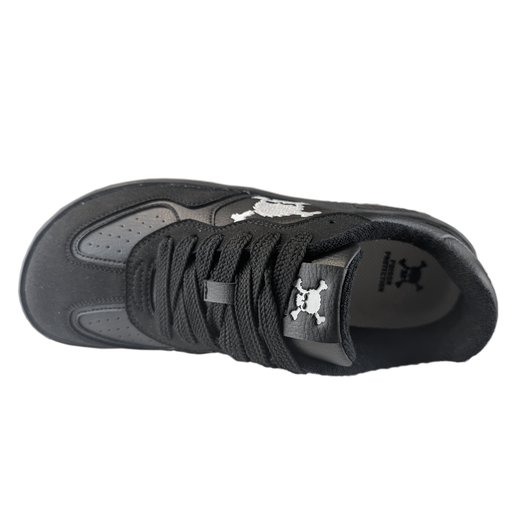 Zapatilla Barefoot Paris Skull Black/White