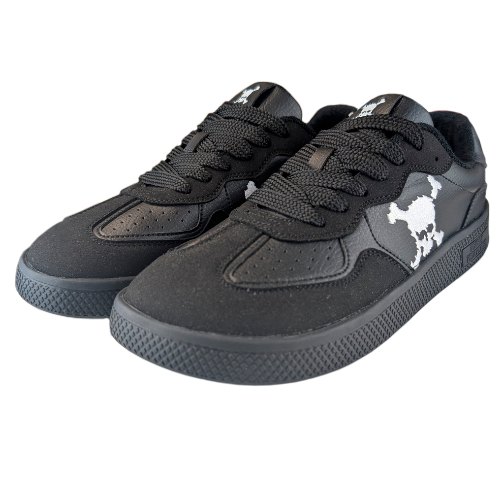 Zapatilla Barefoot Paris Skull Black/White