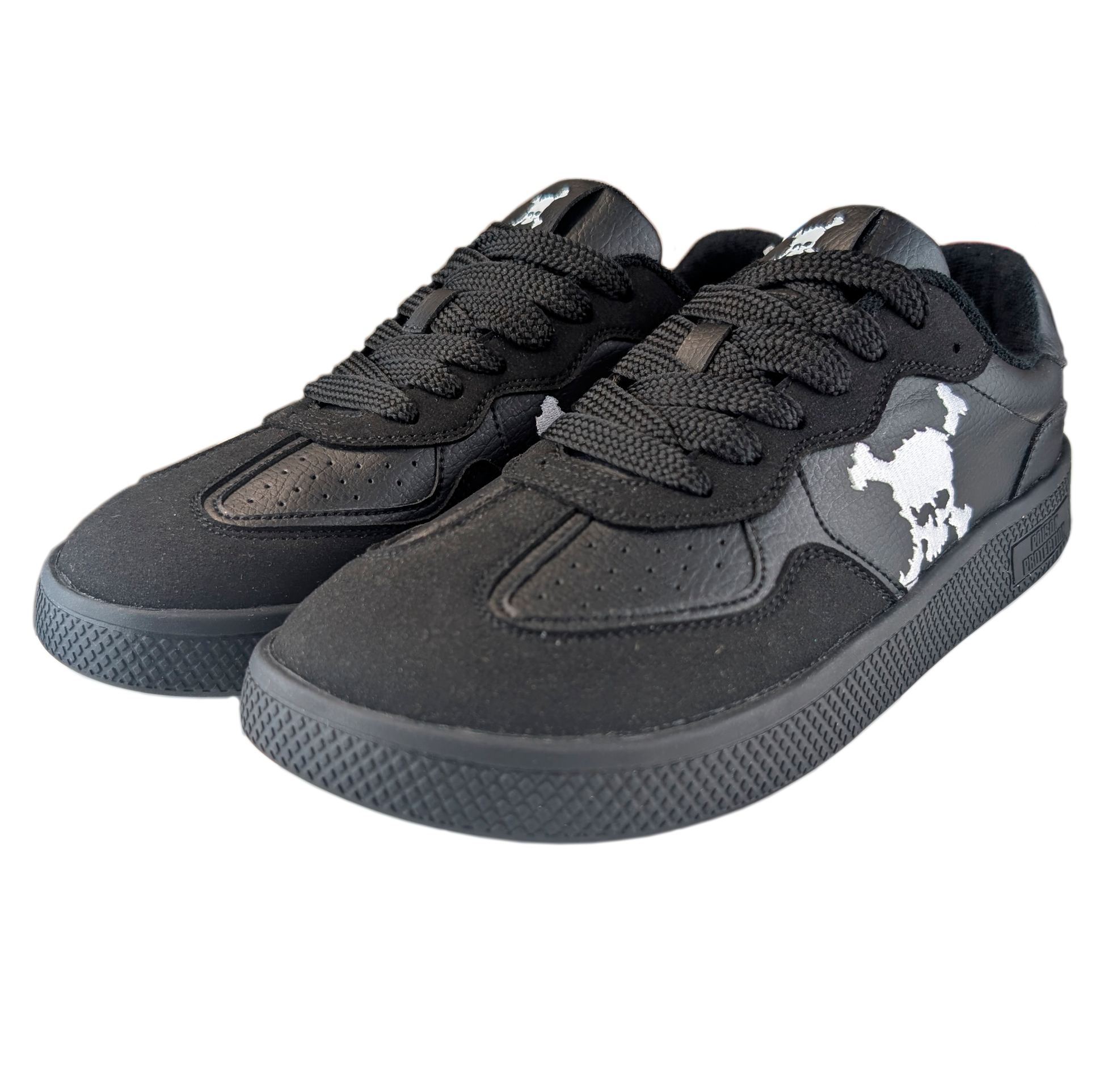 Zapatilla Barefoot Paris Skull Black/White