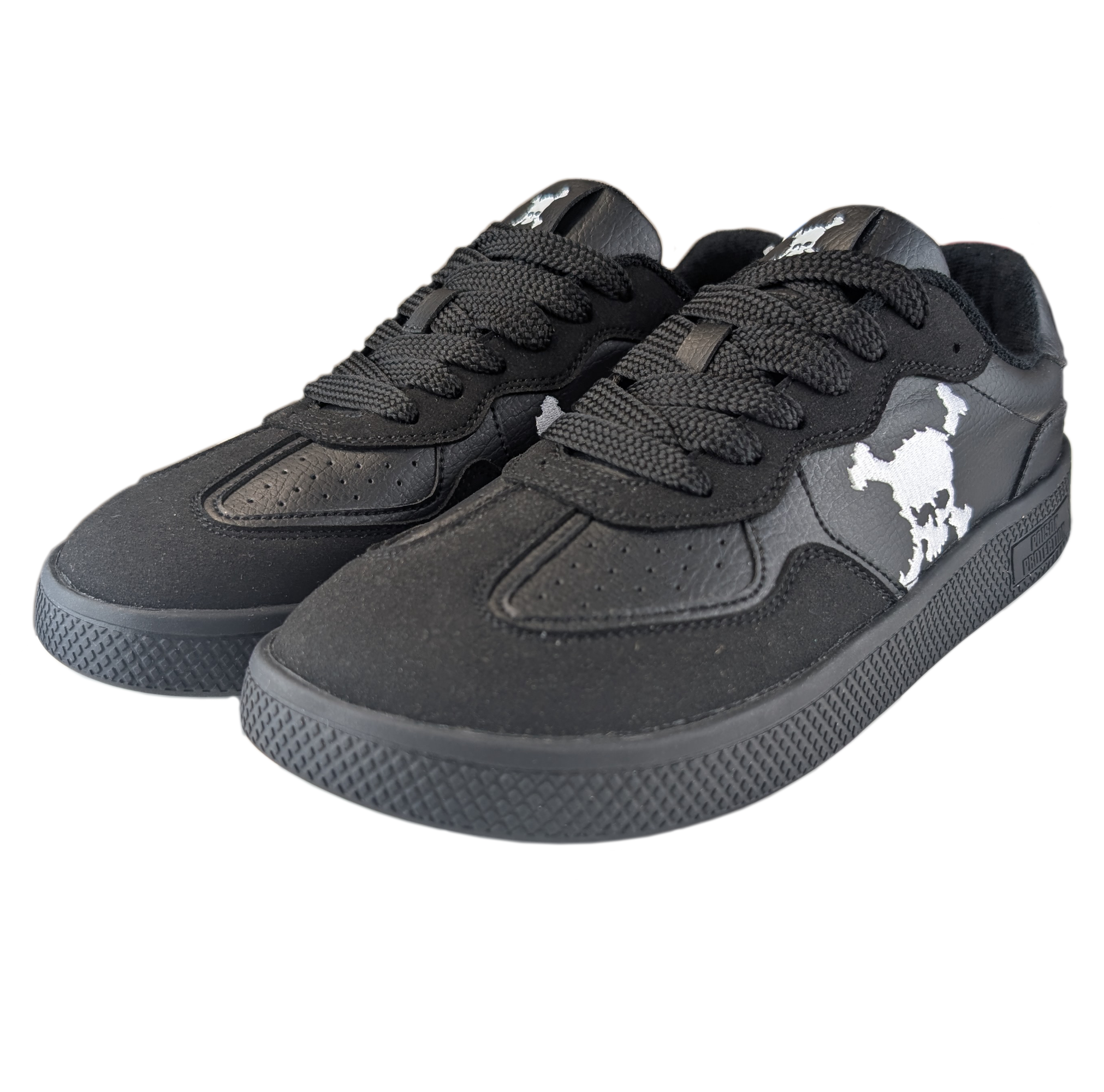 Zapatilla Barefoot Paris Skull Black/White