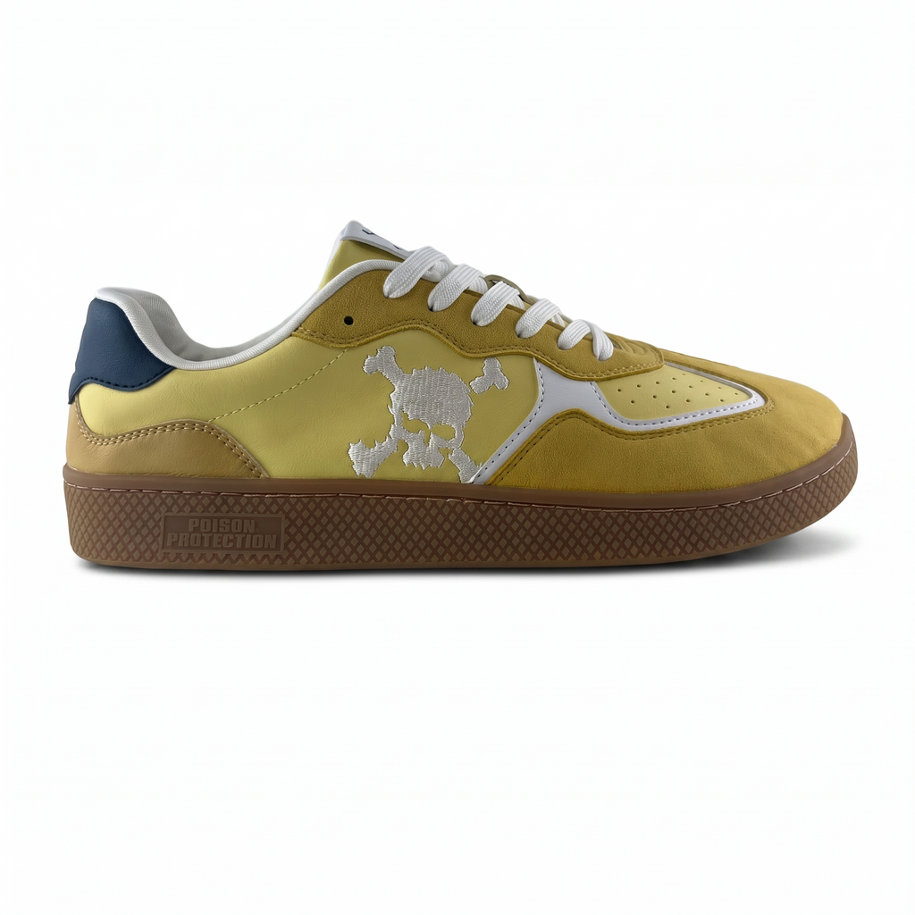 Zapatilla Barefoot Paris Skull Yellow
